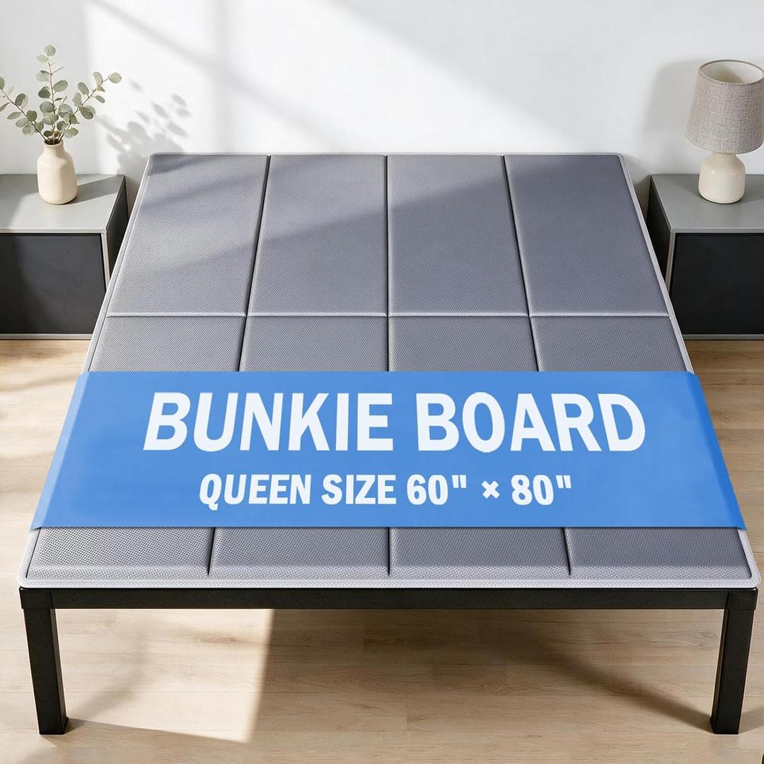 Bunkie Board Queen Size 60"x80", Heavy Duty Mattress Support Board