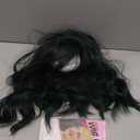 Black Green Wig with Bangs for Women Short Wavy Bob Wig Cosplay Wig Synthetic Wigs Halloween Wigs (12 Inch)