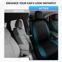 Road Comforts Leather Seat Covers, Breathable Car Seat Covers Front Seat for Men,Airbag Compatible, Automotive Seat Covers Set Universal Fit Most Cars,Vans,Truck,SUV