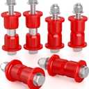 HOWBOW Ezgo RXV Suspension Bushing Kit include Hardware, Front A-Arm Polyurethane Bushings and Sleeves for 2008+ EZGO RXV Golf Cart Gas & Electric-Replaces OE#608086 601340 602085 601754 602415 600525