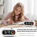 Mooking Alarm Clocks for Bedrooms, Digital Visual Timer for Kids, Rechargeable 199-Minute Silent Countdown Timers, Focus & Smoother Routines, Fitness Baking Studying Teaching