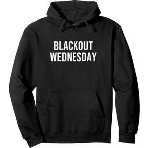 Blackout Wednesday Pullover Hoodie L