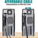 3/4 Inch Wire Loom Split Tubing - 25 ft Cord Protector Electric Wires Covers, Automotive Wire Flexible Conduit