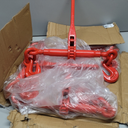 3/8"  1/2" Ratchet Binders 9,215 LBS Secure Working Load, G70 Hooks and Adjustable Length, for Grade 70-80 Chains, Tie Down, Hauling, Towing, 4-Pack, Red