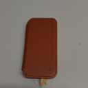 SHIELDON Slim Real Leather Case Wallet for iPhone 17 Pro Max 6.9 Inch 5G 2025 | Wireless Charging | RFID Blocking Card Holder | Folio Magnetic Closure | Shockproof Cover | Retro Brown