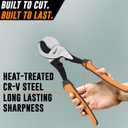 Mutt Tools 10 Inch Heavy Duty Cable Cutters for Electrical Wire - Professional Cable Shears for Copper & Aluminum - Cuts up to 2/0 Wire - Cable Cutter with Ergonomic Grip