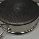 Frying Pans Nonstick with Lid,Hybrid Non Stick 5 Quart Saute pan,PFOA Free Cookware,Stainless Steel skillet,12 inch Deep Saute Pan,Dishwasher&Oven Safe,Works on All Cooktops