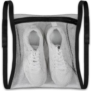 Sneaker Wash & Dry Net Bag Laundry Bags for Dryer Sneaker Large HoneyComber Mesh Bags with Zipper and Strap for Shoes Washing Mesh Net for Most Dryers Door 15.7" Large
