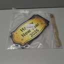 YUNKKIN Happy New Year Sign 2026 Black Gold New Years Wreath Door Sign Wooden Front Door Decorations Hanging Decor for Porch Wall Indoor Home Decor