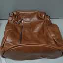 Women Backpack Purse PU Leather Anti-theft Casual Shoulder Bag Fashion Ladies Satchel Bags Brown, Medium