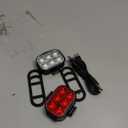 Zewdov Bike Lights for Night Riding, USB Rechargeable Bike Lights Front and Back, Waterproof IP65 Bicycle Light, 4+6 Modes Bike Headlight and Tail Light Set,1.5 Hrs Fast Charging, Easy to Install