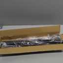 Curtain Rods for windows 32-48 inch, 5/8 inch Decorative Brown Splicing Heavy Duty Metal Curtain Rod set with Brackets