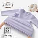 Girls Long Sleeve T Shirts Toddler Kids Basic Crew Neck Tees Cotton Layering Tops 9-10Y