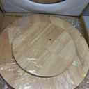 24 Inch Extra Large Lazy Susan Turntable - Premium Solid Oak Wood & Iron | Rustic Farmhouse Rotating Tray for Dining Table, Kitchen Countertop, Centerpiece Decor | Smooth 360 Spin | Durable & Stylish