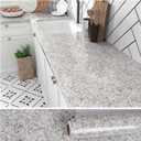 VEELIKE Grey Granite Contact Paper for Countertops Peel and Stick Waterproof Kitchen Countertop Contact Paper 24''x118'' Removable Self Adhesive Grey Marble Wallpaper for Bathroom Counter Top Covers