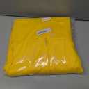 FtyFty Unisex Adult Matte Graduation Cap and Gown Tassel Set (Yellow)