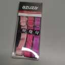 Azuza 3 Pack Dog Collars Comfortable and Adjustable Nylon Dog Collars for Medium Dogs, M (14-20inch)Pink, Hot Pink and Purple