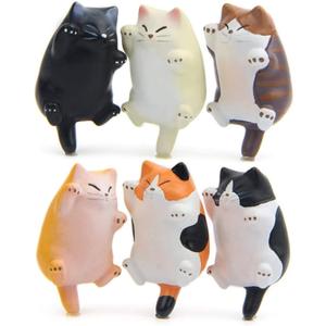 CHICHIC 6 Pack Fun Cat Refrigerator Magnets Office Magnet, Kitchen Decor Fridge Cat Ornament, Perfect for Whiteboard, Refrigerator, Map, Notes, Calendar, Lady Cats Lovers Novelty Butt CHICHIC 6 Pack Fun Cat Refrigerator Magnets Office Magnet, Kitchen Decor Fridge Cat Ornament, Perfect for Whiteboard, Refrigerator, Map, Notes, Calendar, Lady Cats Lovers Novelty Butt
