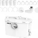 2.5HP Macerator Pump, 1875W Macerating Toilet System with 2 Outlets/4 Inlets, Sewage Pump for Basement, Sink, Toilet, Laundry, Kitchen