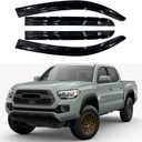 Tacoma Rain Guards for 2016-2023 Double Cab/Crew Cab - 4pcs Side Window Visor Deflectors (2016-2023 Toyota Tacoma Double Cab/Crew Cab)