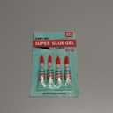 Super Glue Gel Clear for Wood Plastic Metal, Instant Superglue All Purpose Multipack Cyanoacrylate Adhesive Repair Ceramic Model Leather Rubber Glass Pottery, Strong Bonding Single Use Glue Minis (4 x 4g)