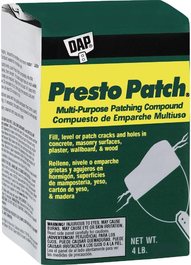 DAP 58505 4 Lb Presto Patch Multi Purpose Patching Compound
