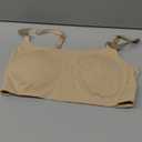 Calvin Klein Women's Invisibles Comfort Seamless Adjustable Skinny Strap Bralette Bra M, Bare