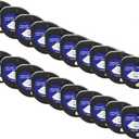 20PK Plastic Label Tapes Compatible with LT-100H Printer Supplies for Part Number 91201 EVA LT100H(Black on Clear)