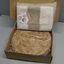 Boho Placemats 4/6 Set of Round Woven Placemats Macrame Style Bicolor Stitching Long Table Runner Farmhouse Rustic Natural Burlap Cotton for Kitchen Dining Table Home(Brown,6 Sets)