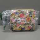 Vomgomfom Colored Pencil Case - 124 Slots Pencil Holder with Zipper Closure Twill Fabric Large Capacity Pencil Case for Watercolor Pens or Markers, Pencil Case Organizer for Artist (Yellow Flower)