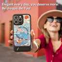 3 x Bouvardia for iPhone 16 Pro Max Case - Multi-Scenario Kickstand & Ocean Whale Shark Pattern - Compatible with Magsafe - Aesthetic Cute Design for Women and Girls