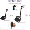 YZRYXHWL Wheelchair Elevating Leg RestsWheelchair Legrest AssemblyPadded Calf PadsUniversal Wheelchair Replacement PartsBlack1 Pair(Black)