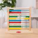 Melissa & Doug Abacus Classic Wooden Toy with 100 Beads - Preschool Learning Activities and Math Games for Kids, Homeschool Essentials for Ages 3+