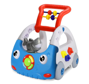 Sit-to-Stand Baby Walker, Blue