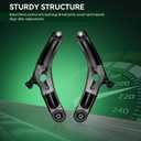 AUQDD 2Pc Suspension Front Lower Control Arm and Ball Joint Assembly Fit For 2010-2013 Ki-a Soul w/Automatic Trans. (OE # K642260 K642261 545002K200 545012K200 545002K500 545012K500)