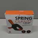 4 Pack Spring Clamps Heavy Duty, 6 Inch Wodworking Plastic Clamps for Crafts and Pool Cover Clips with 3 Inch Jaw Opening for Cover Holding and Wood Gluing