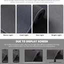 YIHOUSE Bathroom Rug Sets 2 Piece, Ultra Thin Bath Mat Fit Under Door, Quick Dry Absorbent Bath Mat for Bathroom Non Slip Machine Washable Floor Mat (Dark Grey, 2 Piece)