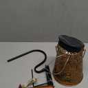 Solar Garden Lights Outdoor: Metal Daisies Watering Can with Hook - Waterproof Hanging Landscape Decoration for Yard Patio - Gardening Birthday Gifts for Mom Grandma Women (Warm-white)