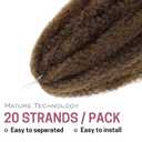 Marley Twist Braiding Hair 8 Packs Marley Twist Hair Twist Hair 24 Inch Afro Kinky Curly Twist Crochet Hair Twist Soft and Natural Hair (T27, 24 inch)