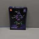 Orchid Building Blocks Set, Purple Fake Orchid with Vase, Floral Botanical Collection for Girl, Artificial Flower Kit, Ideal Gifts for Gril on Birthday, Valentine's Day