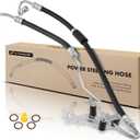A-Premium Power Steering Pressure Hose Line Assembly Compatible with BMW F30 Series 328i xDrive 2009-2013 2.0L, E90 Series 328xi 2007-2008 3.0L, Pump To Gear
