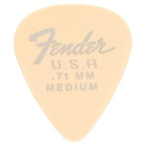 Fender Dura-Tone Delrin Guitar Picks 351 Shape, Olympic White, 0.71mm, 12-Pack