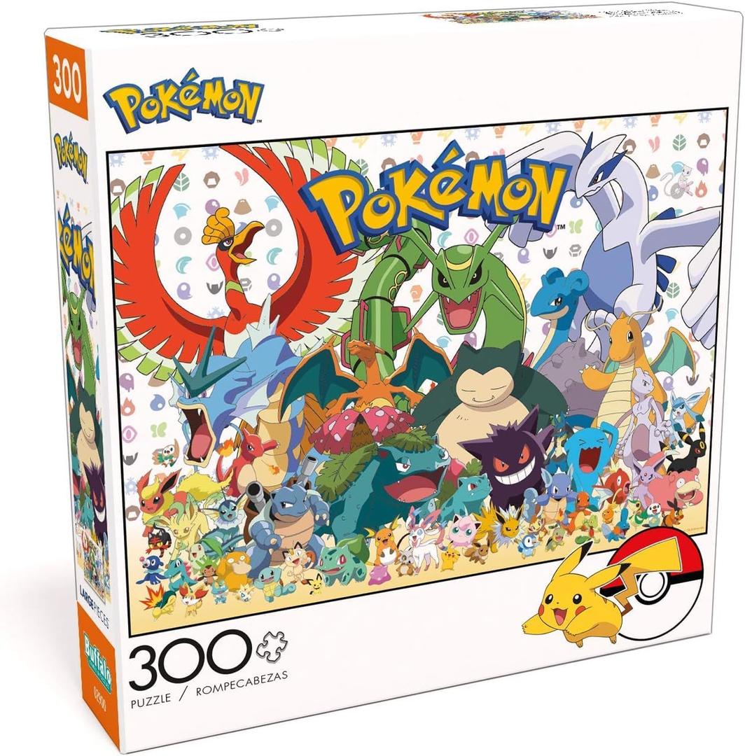 Buffalo Games - Pokmon - Fan Favorites - 300 Large Piece Jigsaw Puzzle Multicolor, 21.25"L X 15"W
