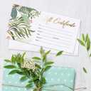 Sweetzer & Orange Blank Gift Certificates for Business with Gold Foil- 25 Gift Certificate Cards with Envelopes for Spa, Salon, Restaurants, Custom Client Vouchers for Birthday, Work Card  3.75x7.5