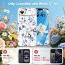 MILPROX Compatible with iPhone Air Case Floral - Flowers Girly Design for Women Girls - Clear Elegant Pretty Aesthetic Classy Retro Phone Cover for iPhone 17 Air 6.5'' - Blossom