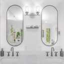 Unicozin 2 Light Vanity Lights, Brushed Nickel Wall Sconce Light with Clear Glass, Bathroom Light Fixtures, Wall Lights for Mirror, Living Room, Bedroom, Hallway, E26 Base (Bulbs Not Included)