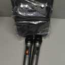 Karaoke Machine, Portable Bluetooth Speaker with 2 Wireless Microphones for Adults & Kids with Lights, Karaoke Microphone with PA System Supports USB/TF/FM/AUX for Home Party Home System Packages (Black)