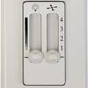 Hamilton Hills White 4 Speed Ceiling Fan Wall Control with LED Dimmer Light Switch | Wall Face Plate Included (Dual Dimmer 4")