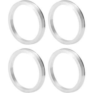 Car Wheel Hub Centric Rings OD 93.1mm to ID 78.1mm Wheels Center Shaft Shock Absorbing Hubrings Aluminum Alloy Silver Tone Durable