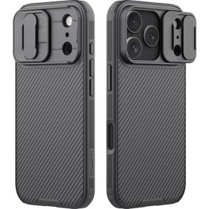 Nillkin Camshield Case for iPhone 17 Pro Case, [Built-in Dual Camera Cover][Slim Profile] [Military Grade Drop Protection] Shockproof Bumper iPhone 17 Pro Case 6.3 inch 2025 Black
